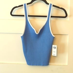 Abercrombie Sweater Tank Blue Large